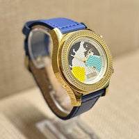 King Master w/ Gold Diamond Bezel & World Map Dial Men's Watch - $6K APR w/ COA! APR57