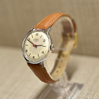 Esperanto SS c. 1950's w/ Unique Red Second Hand Men's Watch - $3K APR w/ COA!!! APR57