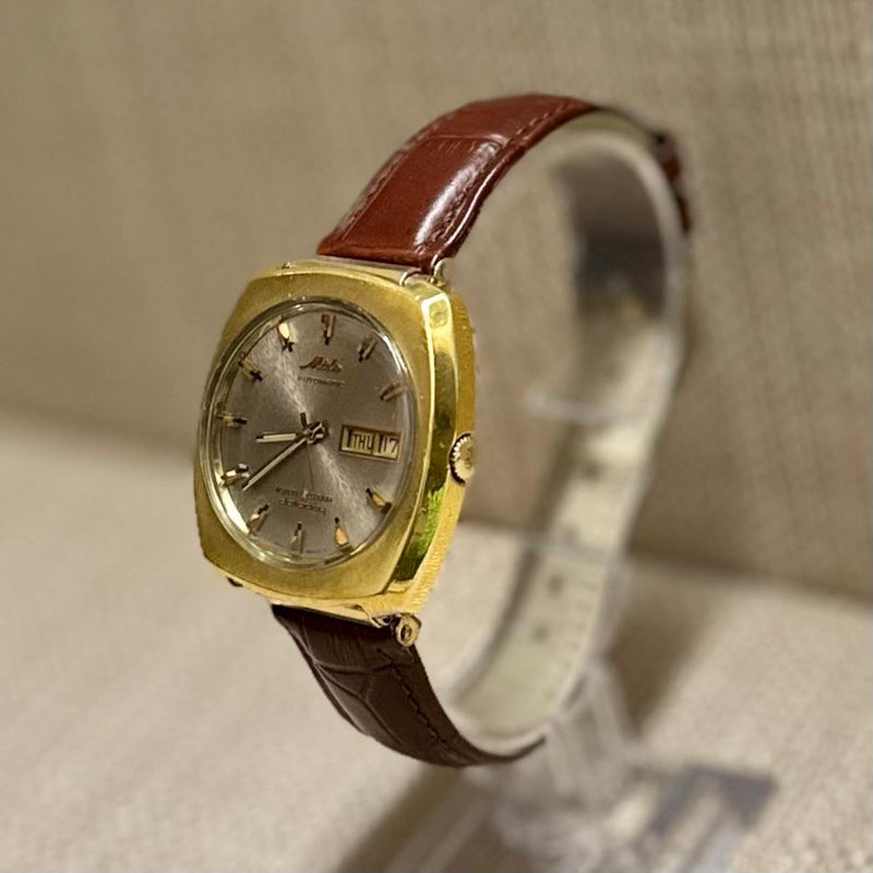 MIDO Multi Star Datoday Gold Tone c. 1950s Unique Men's Watch - $8K APR w/ COA!! APR57