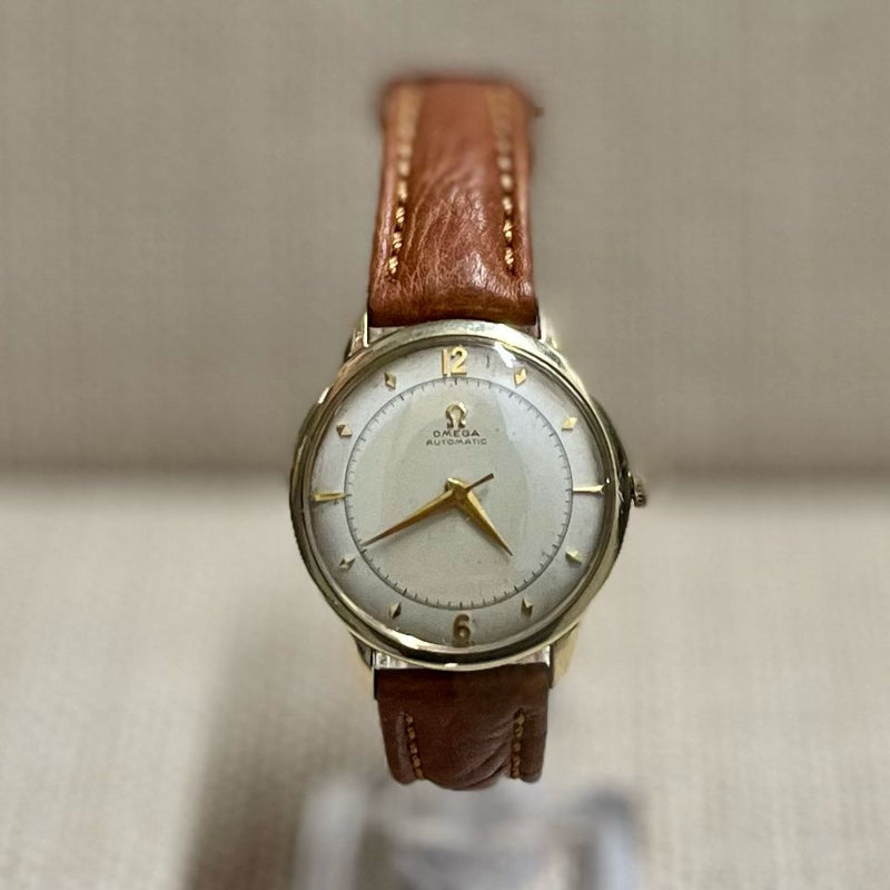 Omega Solid Gold c. 1950's Extremely Rare Bumper Men's Watch - $6K APR w/ COA!!! APR57