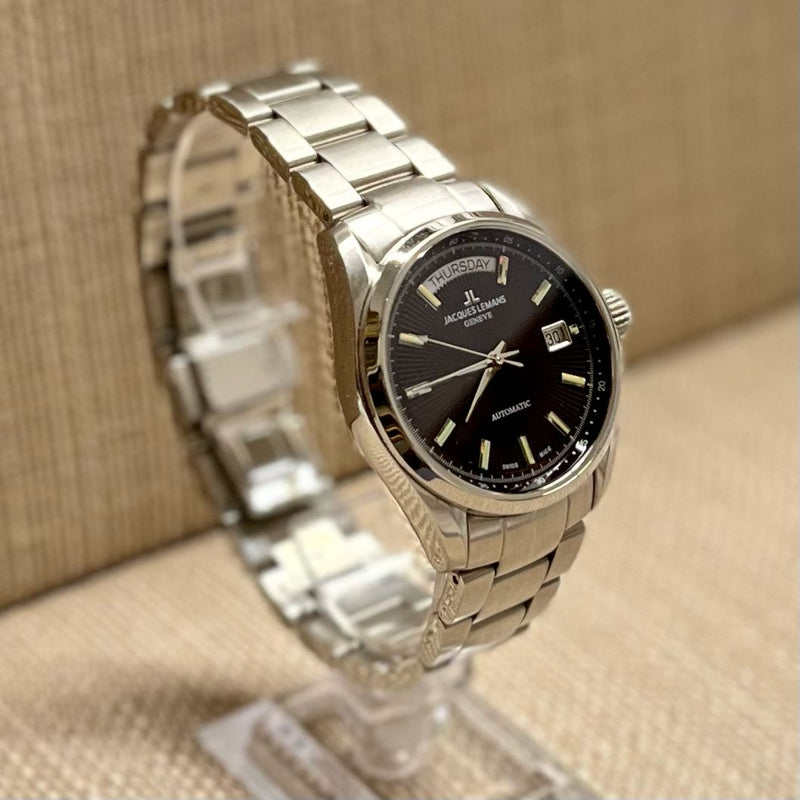 Jaques Lemans Geneve Sunburst Day-Date Feature Rare Men's Watch- $6K APR w/ COA! APR57