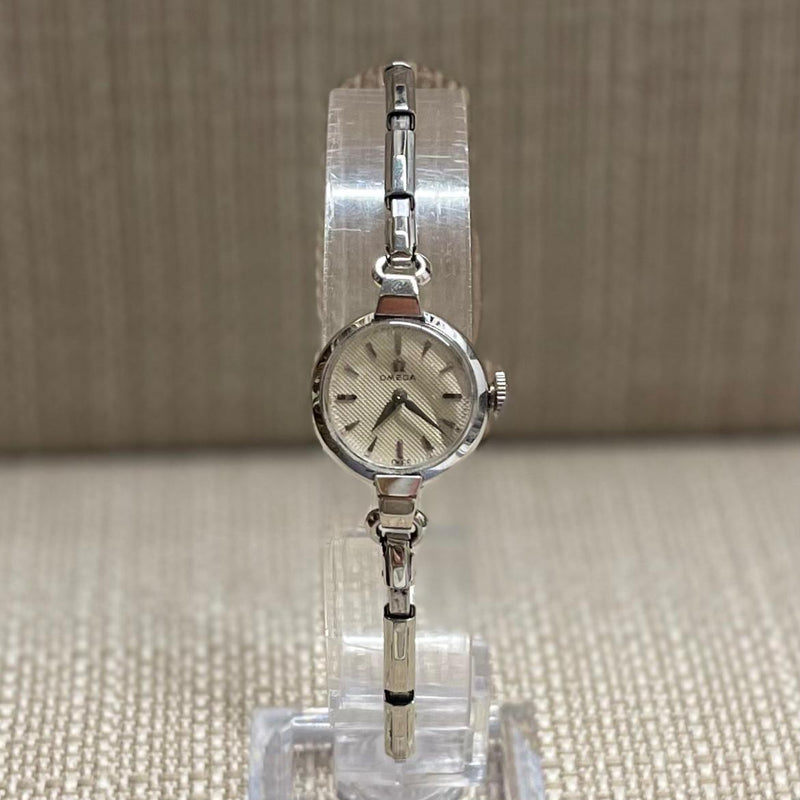 Omega Vintage Solid White Gold w/ Textured Dial Ladies Watch - $8K APR w/ COA!!! APR57