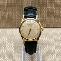 DOXA 18K Yellow Gold w/ Engraved Tuxedo Style Dial Men's Watch- $10K APR w/ COA! APR57