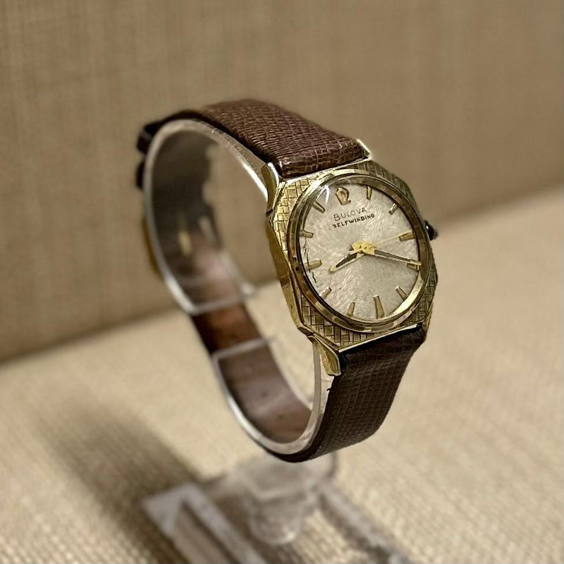 Bulova c. 1950's Selfwinding w/ Florentine Gold Case Men's Watch-$6K APR w/ COA! APR57