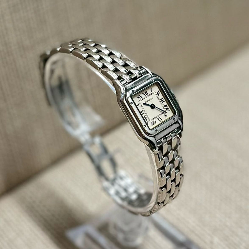 CARTIER PANTHERE Ladies Stainless Steel Beautiful Watch - $10K APR Value w/ CoA! APR57