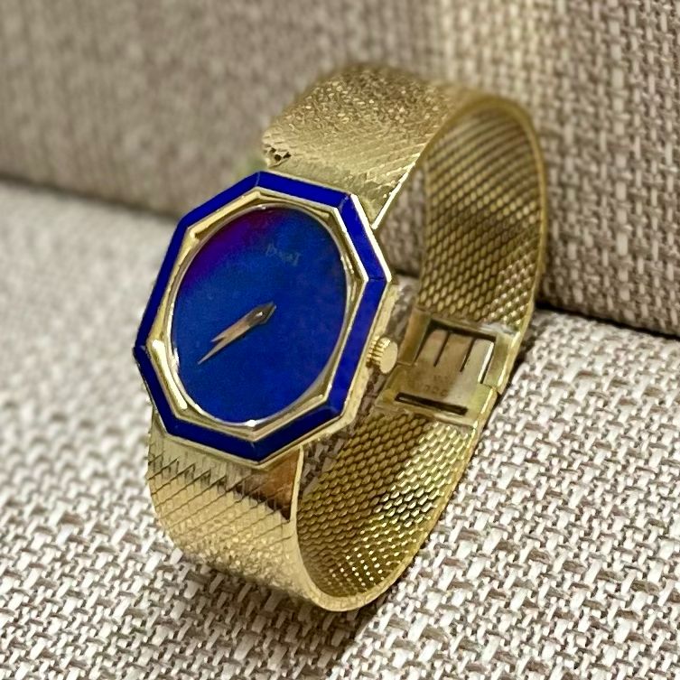 Piaget 18K Yellow Gold Lapis Lazuli Dial Beautiful Ladies Watch-$80K APR w/ COA! APR57