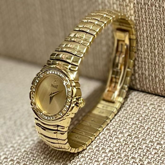 Piaget Tanagra 18K YG w/ 28 Diamond Bezel Unique Ladies Watch- $100K APR w/ COA! APR57
