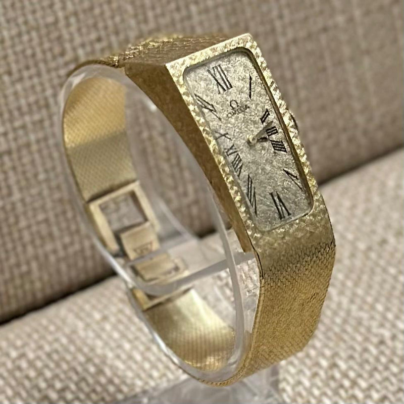 Omega Solid Gold Wristwatch w/ Unique Asymmetrical Case Design- $25K APR w/ COA! APR57