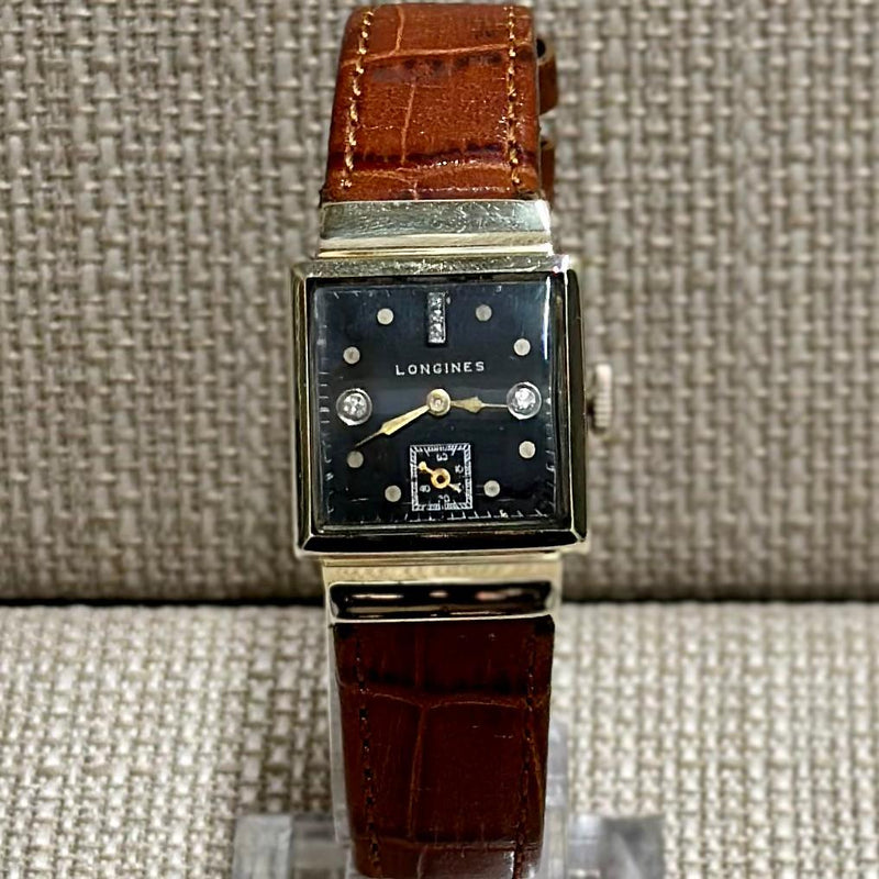 Longines c. 1940's Beautiful Unisex Watch w/ 5 Diamond Dial - $12K APR w/ COA!!! APR57