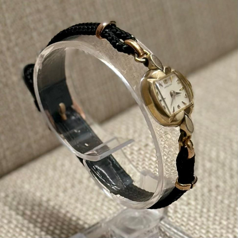 Hamilton Vintage Rare Gold Ladies Watch w/ Special Lugs Design - $3K APR w/ COA! APR57