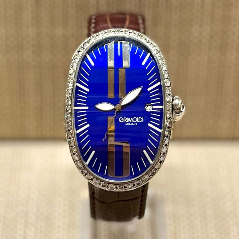 Grimoldi Milano Borgonovo w/ 50 Diamond Bezel Rare Men's Watch- $20K APR w/ COA! APR57