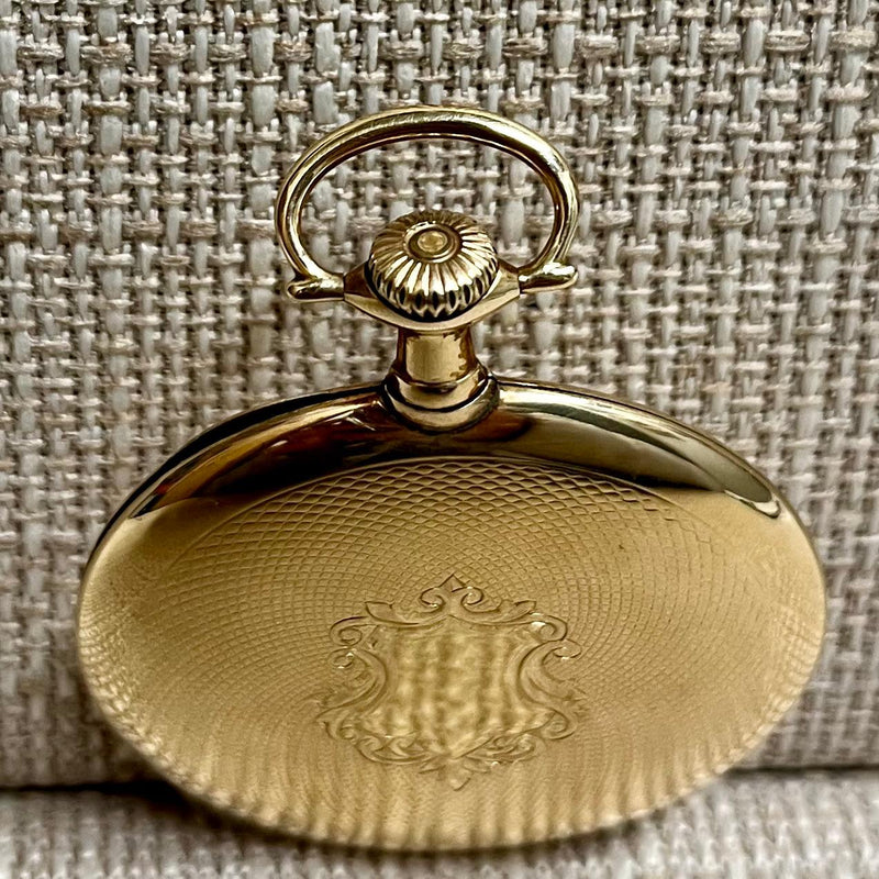 Waltham Solid Gold w/ Textured Dial Rare Vintage Pocket Watch - $16K APR w/ COA! APR57