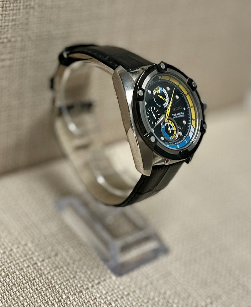 SEIKO VELATURA Yatching Timer SS Very Unusual Model Men's watch- $3K APR w/ COA! APR 57