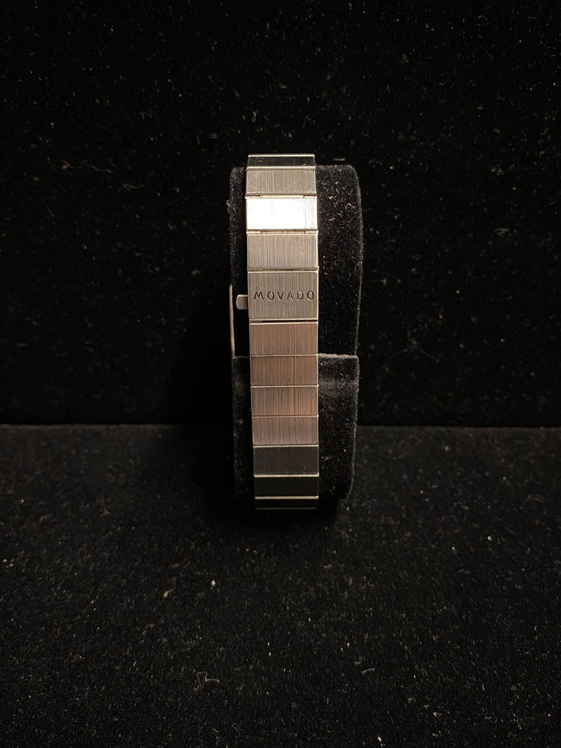 MOVADO SS Solid Gold Rare Black Dial Brand New Ladies Watch  - $7K APR w/ COA!!! APR57