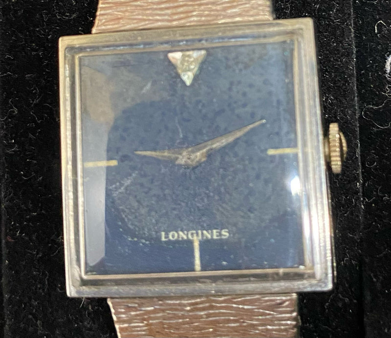 LONGINES One Diamond Beautiful Unique Vintage circa 1960S Watch- $6K APR w/ COA! APR57