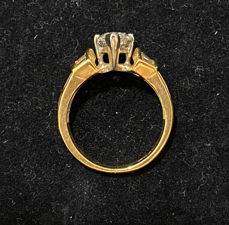 Unique Designer 18K Yellow Gold Marquise & Multi-cut Diamond Ring - $65K Appraisal Value w/CoA} APR57