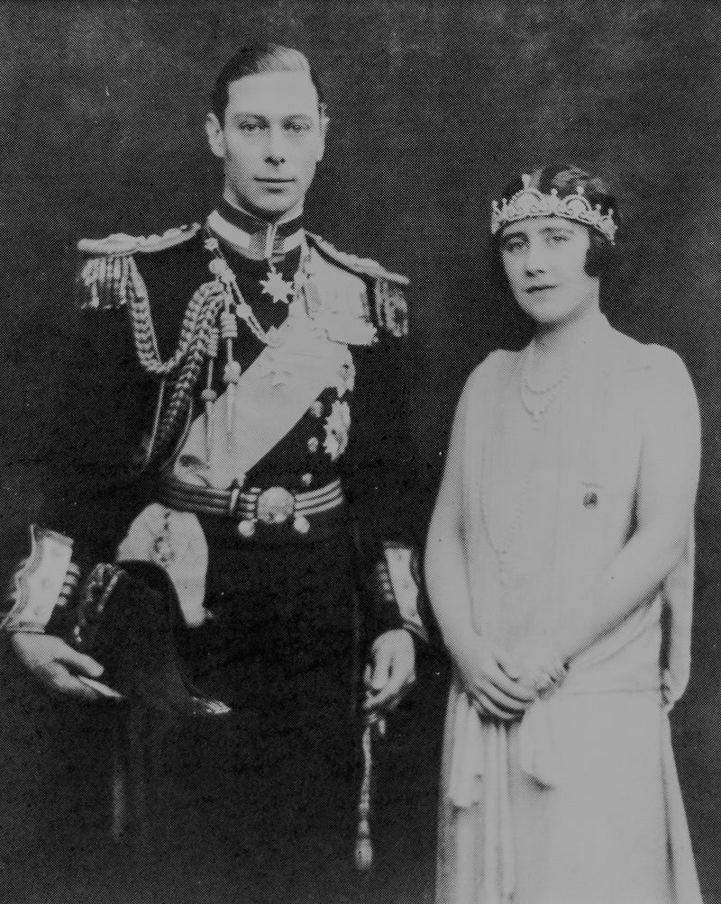 The Queen Mother,  King George VI Wedding Portrait Lithograph with 1924 Autographs -w/CoA- & $60K APR Value!+ APR 57