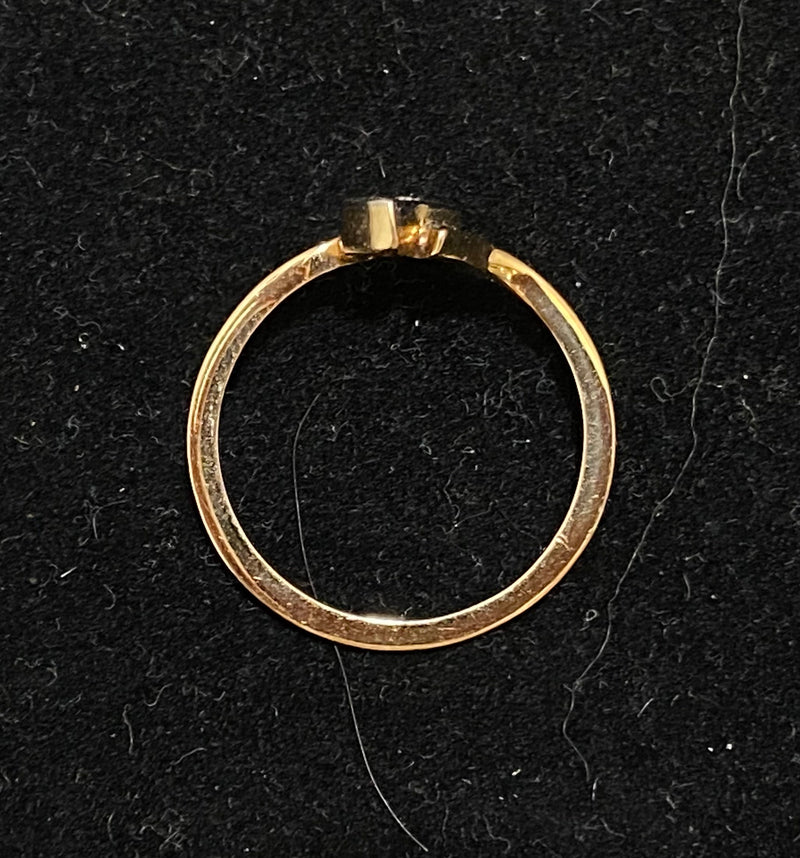 Victorian-era Intricate Solid Yellow Gold Diamond Ring - $4K Appraisal Value w/CoA} APR57