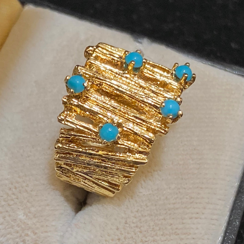 Gorgeous And Beautiful Antique Gold Finish Adjustable Finger Ring JH14 –  Jewel Palace