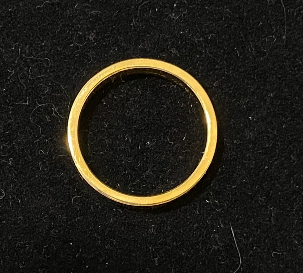 Tiffany 18K Yellow Gold Wedding Band Ring - $3K Appraisal Value w/CoA}