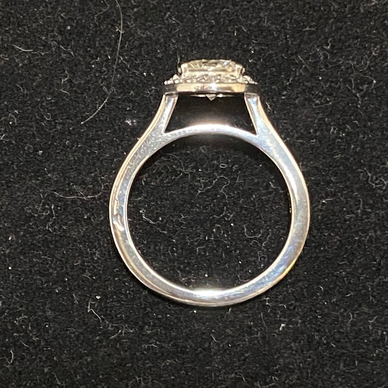 Incredible High-End Designer Platinum Diamond Halo Engagement Ring - $20K Appraisal Value w/CoA} APR57