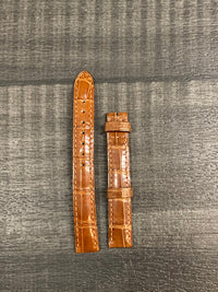 CARTIER Original Brown Crocodile Shiny Padded Watch Strap - $700 APR VALUE w/ CoA! ✓ APR 57