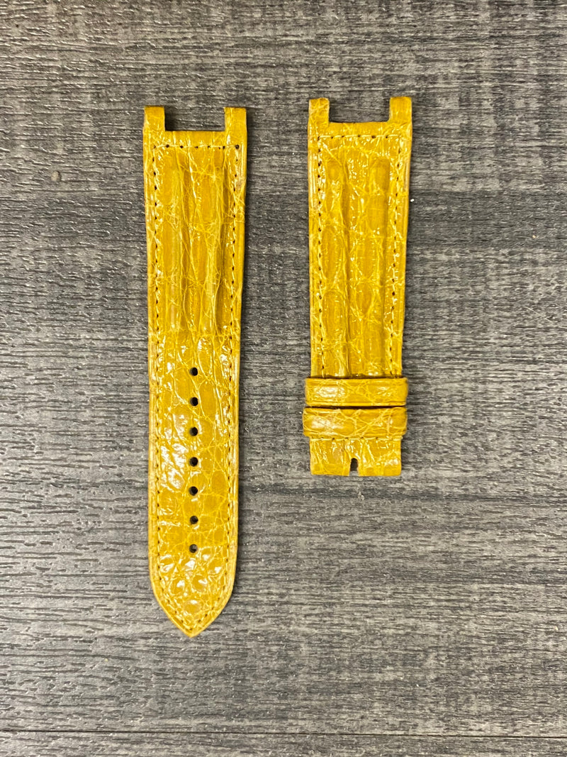 CARTIER Yellow Padded Crocodile Leather Strap for Pasha Model - $1K APR Value w/ CoA! ✓ APR 57