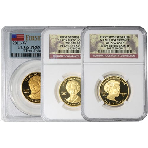 1/2 oz US Mint First Spouse Gold Coin MS/PR69 (Random Year, NGC or PCGS) APR 57