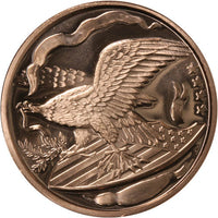1 oz SilverTowne Eagle and Shield Copper Round (New) APR 57