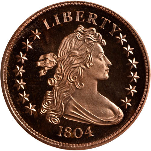 1 oz SilverTowne 1804 Dollar Replica Copper Round (New) APR 57