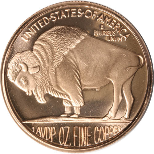 1 oz SilverTowne Buffalo Copper Round (New) APR 57
