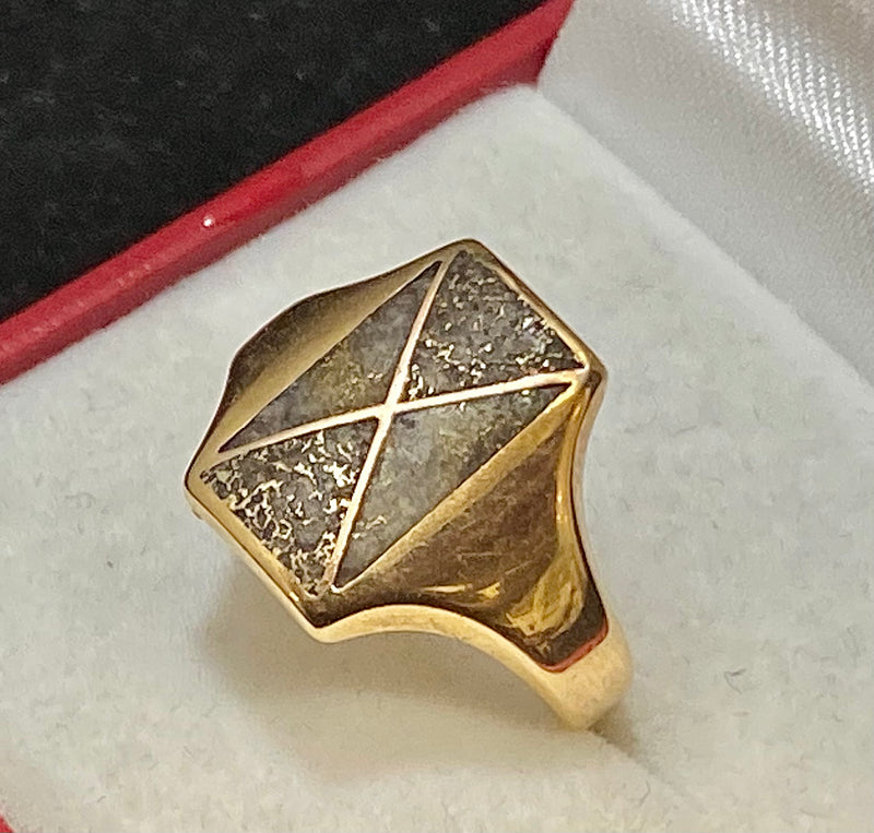 1910’s Antique European Solid Yellow Gold Ring - $8K Appraisal Value w/CoA} APR57