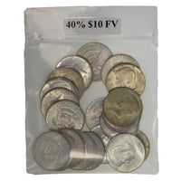 40% Silver Kennedy Half Dollars ($10 FV, Circulated) APR 57