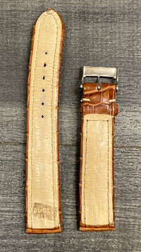 BREITLING Brown Padded Crocodile Leather Watch Strap - $700 APR VALUE w/ CoA! ✓ APR 57