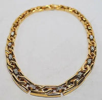 1970s 1.50 Carat Diamond Link Statement Necklace in 18K Yellow Gold & Platinum - $30K VALUE APR 57