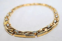 1970s 1.50 Carat Diamond Link Statement Necklace in 18K Yellow Gold & Platinum - $30K VALUE APR 57