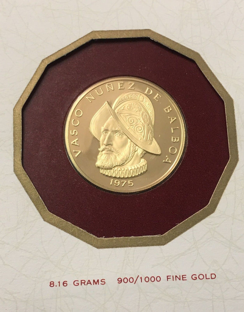 1975 One-Hundred Balboa Proof Gold Coin w/ Original Case -$1.5K Value w/ CoA! ✓ APR 57