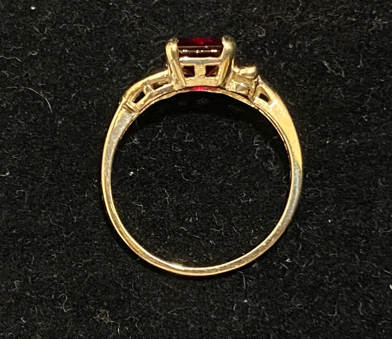 Beautiful Unique Solid Yellow Gold Rubellite Ring - $3K Appraisal Value w/CoA} APR57