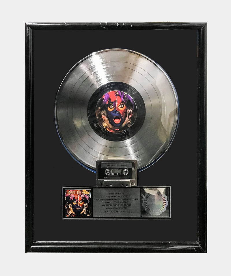 DAVID LEE ROTH "Eat ‘Em And Smile” 1986 Platinum Record - $8K APR Value w/ CoA! +✓ APR 57