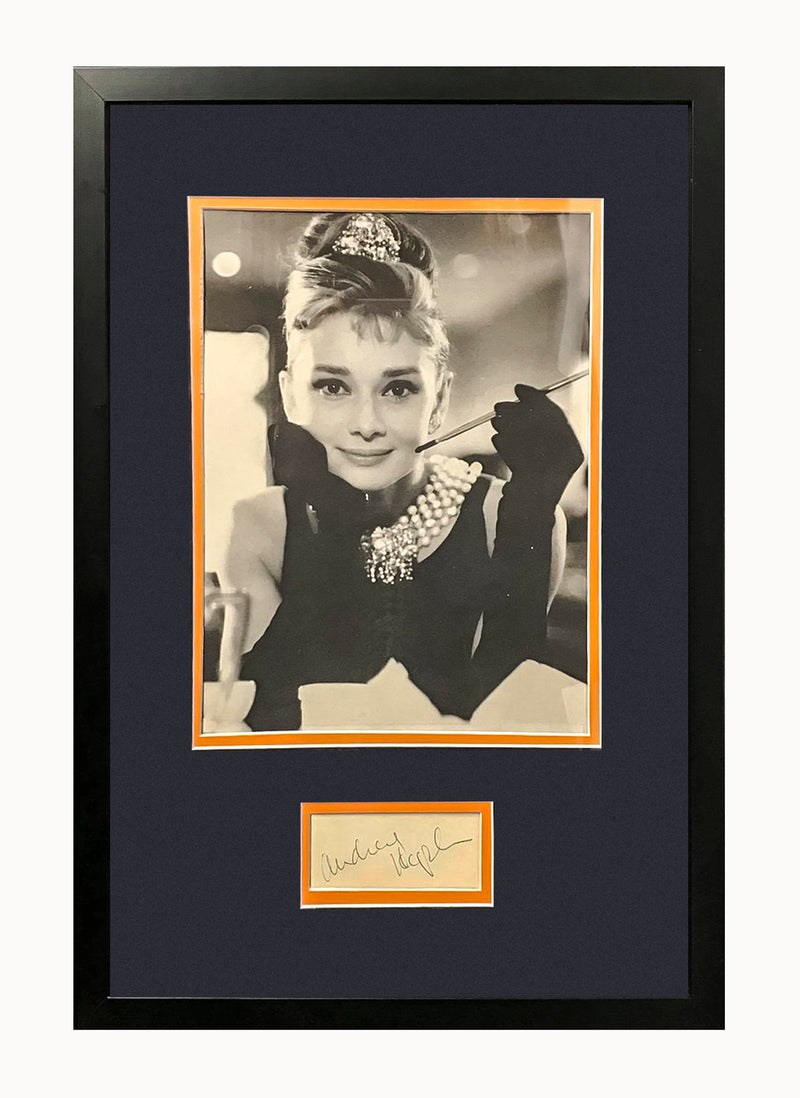 Audrey Hepburn c.1960 Autographed Index Card with Portrait - $2K Appraisal Value! APR 57