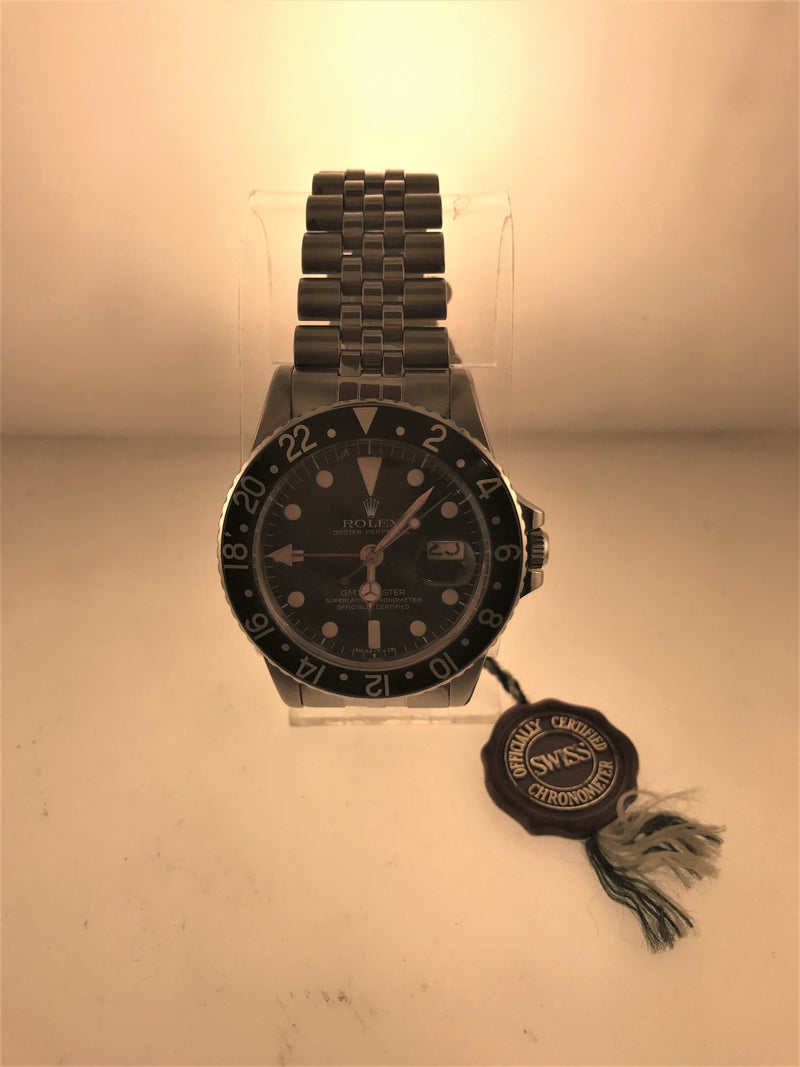 ROLEX GMT-MASTER  WRISTWATCH ROTATING BEZEL, BLACK DIAL IN STAINLESS STEEL - $20,000.00 VALUE APR 57