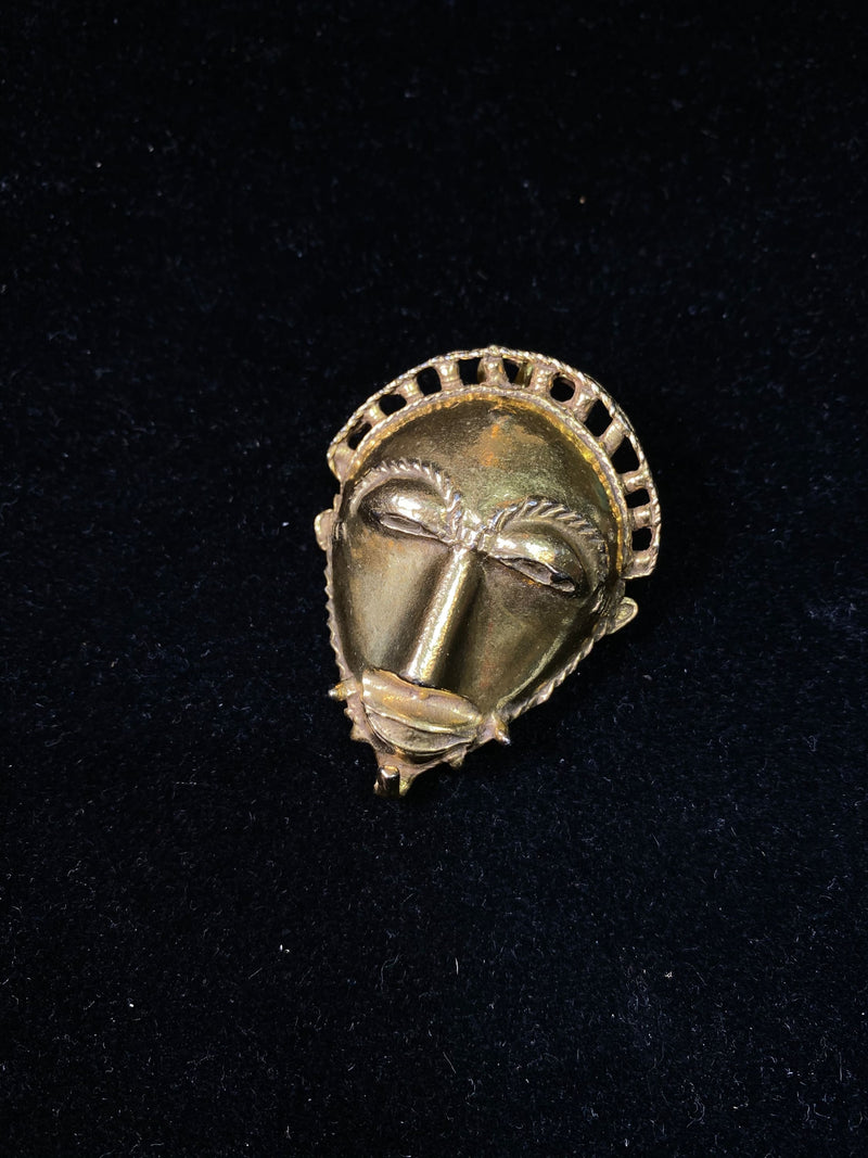 1989 Met Museum Art Ancient Face Pendant Brooch - $2K Appraisal Value w/ CoA! } APR 57