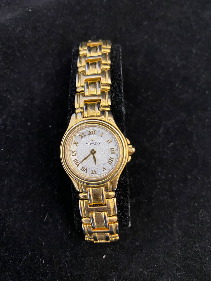 MOVADO Ladies Quartz Swiss Watch w/ Gold Tone Bracelet and Case - $3K APR Value w/CoA! APR57