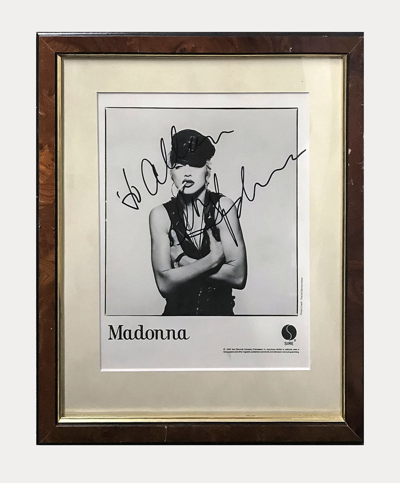 MADONNA Autographed 1990s SIRE Records Promo - $1.5K APR Value w/ CoA! +✓ APR 57