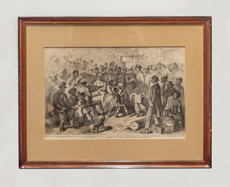 F.H. Schell, "The Banks Expedition", Original Etching on Paper, 1863, Framed - $2K APR Value w/ CoA! APR 57