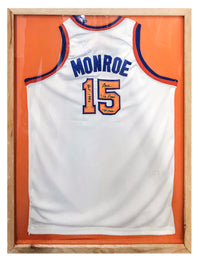 Earl Monroe, 1990s Signed Custom Made NY Knicks Jersey - $4K APR Value w/ CoA! + APR 57