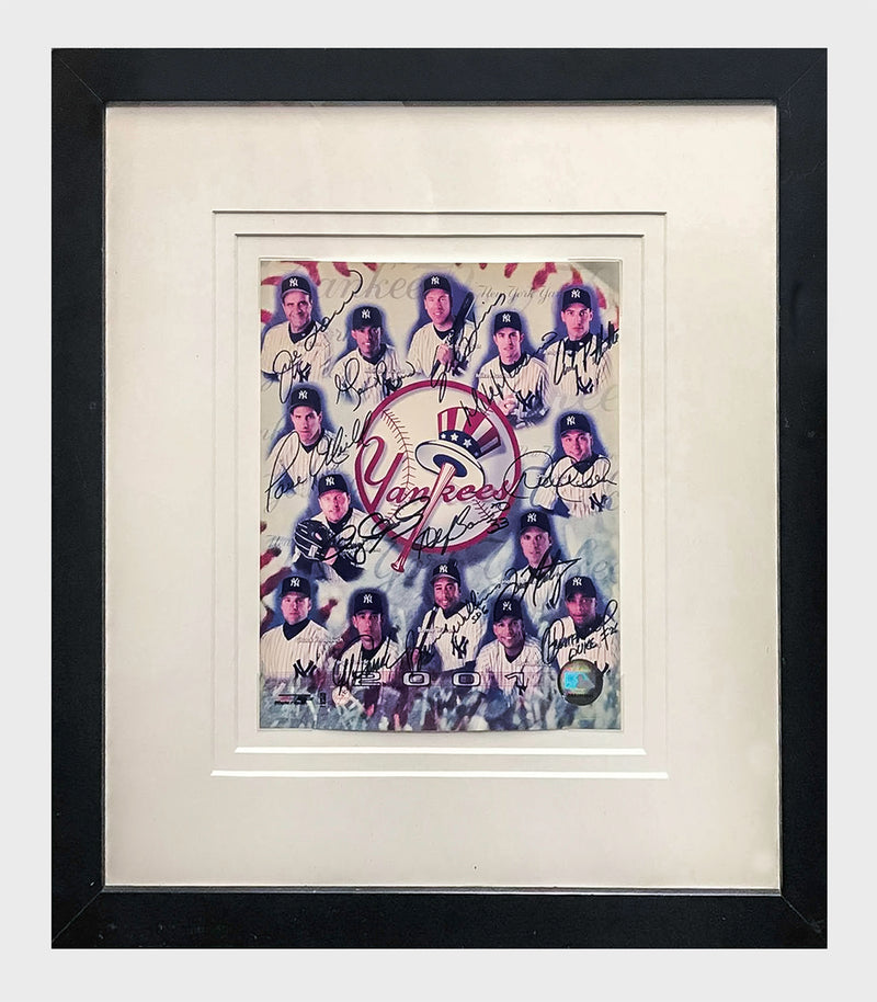 NEW YORK YANKEES Rare Autographed 2001 Print with 13 Player Signatures - $6K APR Value w/ CoA! + APR 57