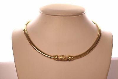 INCREDIBLE Contemporary Omega 33 Carat Diamond Necklace in 18K Yellow Gold - $20K VALUE APR 57