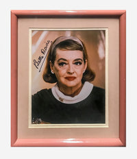 BETTE DAVIS Framed Autographed Color Photograph - $1.5K APR Value w/ CoA! APR 57