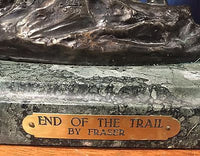James Earle Fraser, "End of the Trail", Sculpture, Limited Edition, c. 1894 - Appraisal Value: $20K!* APR 57